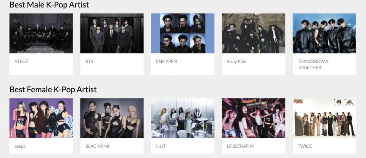 2026 AMA K-Pop Nominations Put BTS Back in the Top Field