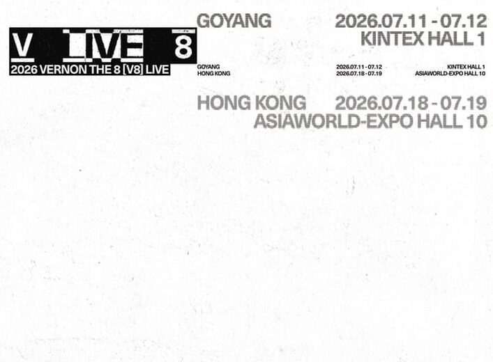 SEVENTEEN V8 Unit: Vernon and The8 Confirm June 29 Album and July Concerts